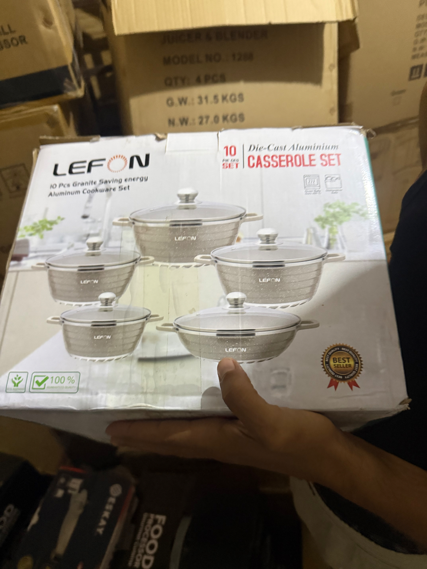 Lefon 10-Piece Die-Cast Cookware Set