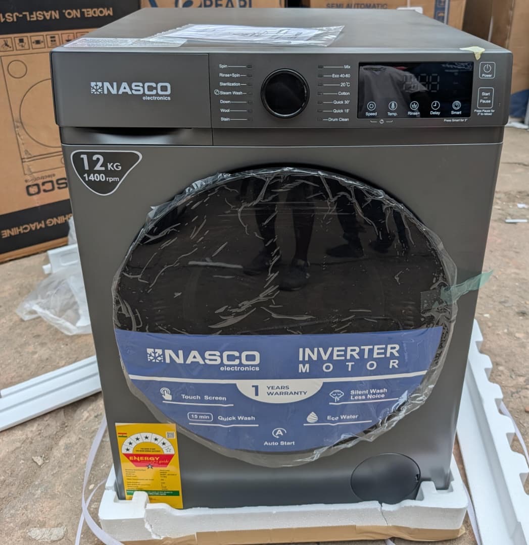 Nasco 12KG Front-Load Washing Machine